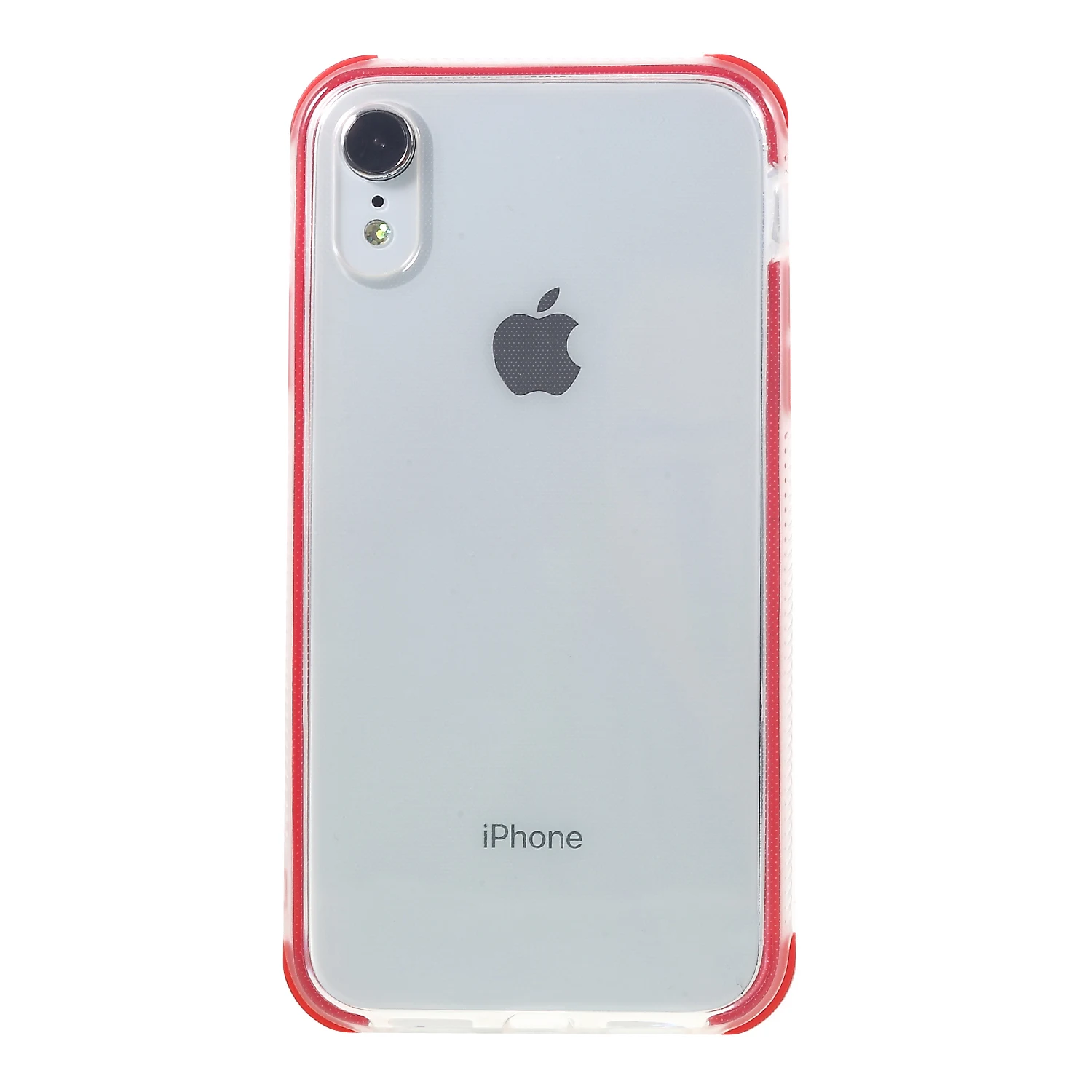 Dulcii для iPhone XR чехол clear Би-Цвет [ударопрочного] ТПУ 6 1 дюймов-красный |