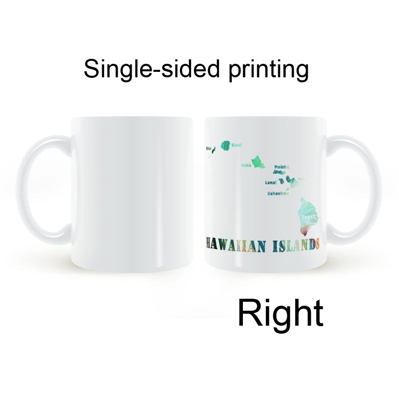 Гавайских островов Географические карты кружка Кофе молоко Керамика творческие