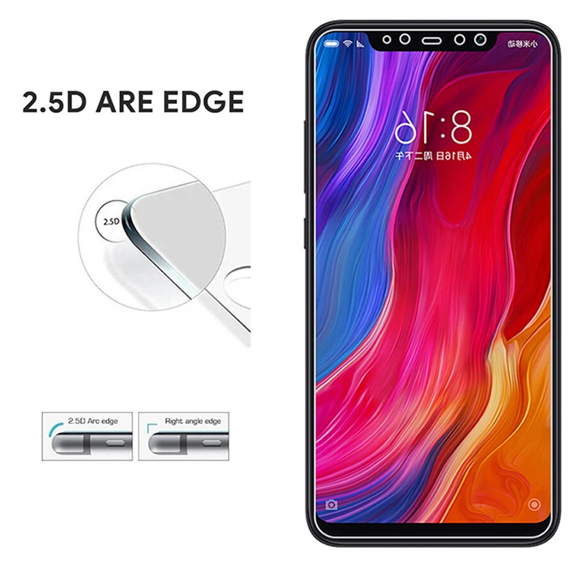 Защитное стекло для xiaomi mi 8 lite закаленное защиты lite|Защитные стёкла и плёнки