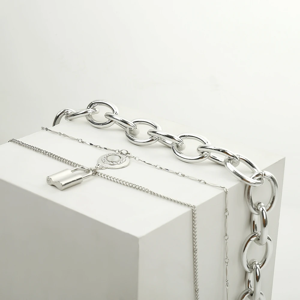 Винтажное многослойное ожерелье с подвеской монеткой из искусственного