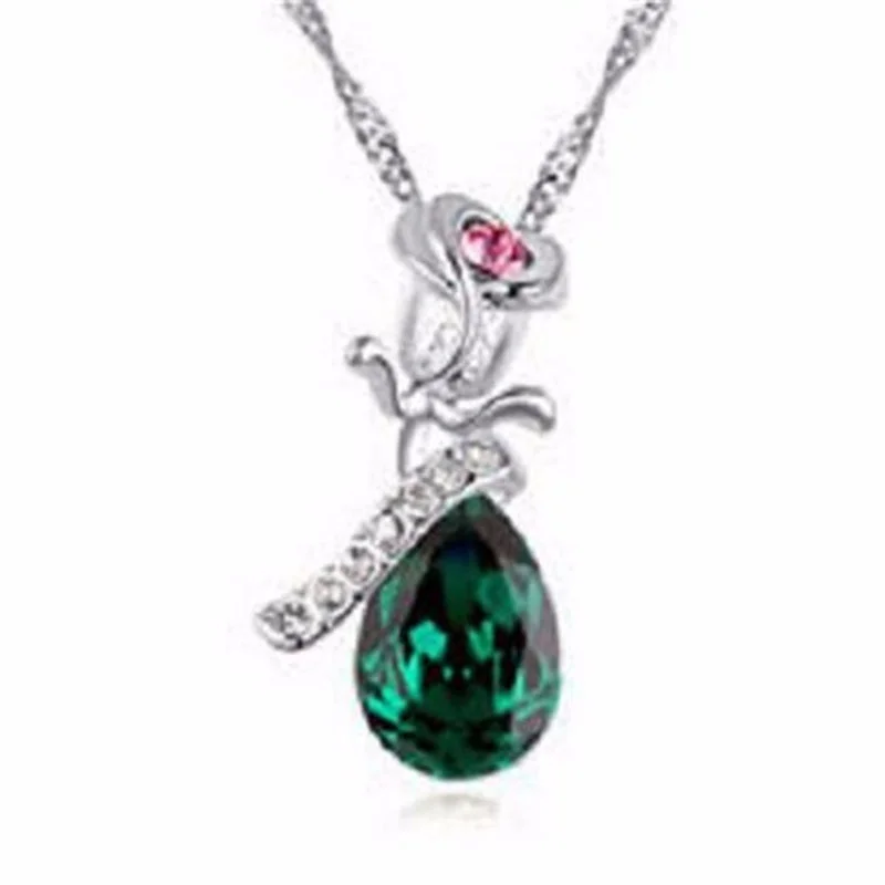 Европейские и американские женские Ангел слезы Форма Lmitation кристалл кулон