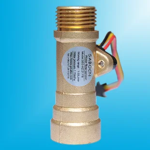 Латунный датчик расхода электронный воды в холле Жидкостный расходомер 1 30 л/м G1/2