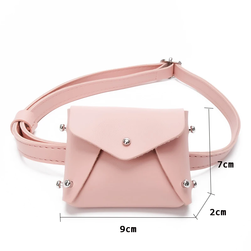 New Children Waist Fanny Bag Packs Colorful Solid PU Leather Casual Kid Baby Girl Boy Money Bags Belt Pack | Багаж и сумки