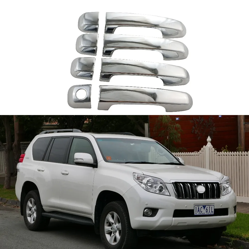 Чехлы на ручки двери автомобиля для Toyota Land Cruiser Prado FJ150 2009 2019 8 шт. АБС пластик