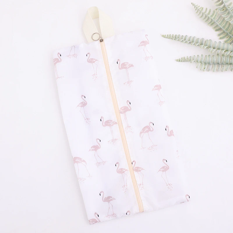 White flamingo Не пропустите Портативный Женский дорожный мешок для обуви, водонепроницаемый органайзер для обуви, сумка высокого качества для хранения в дороге, мужские аксессуары для путешествий - Цвет: White flamingo