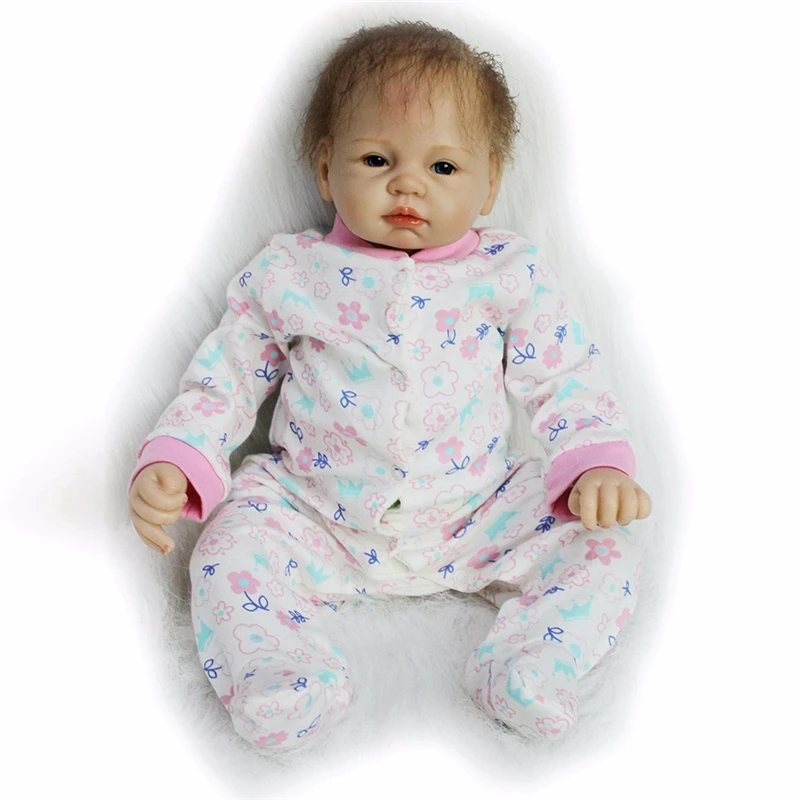 55 см куклы реалистичные Bebe Кукла Новорожденный ткань тела силиконовая кукла