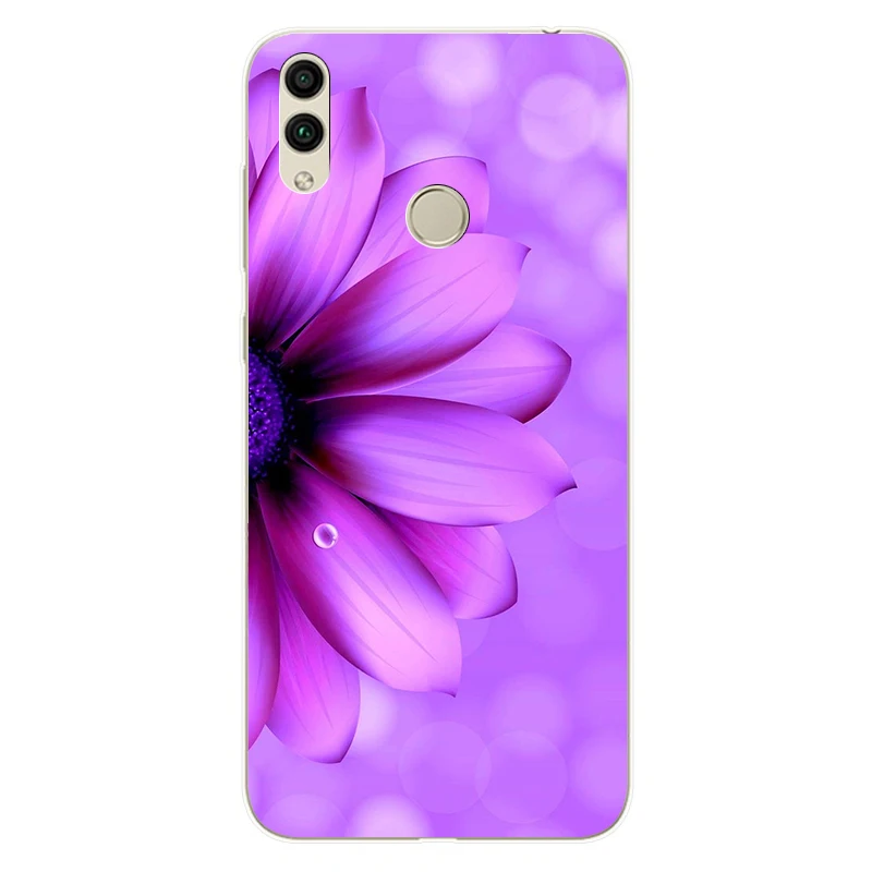 ТПУ чехол для Huawei honor 8x силиконовый с принтом милый бампер на Honor 8 X Fundas телефона |