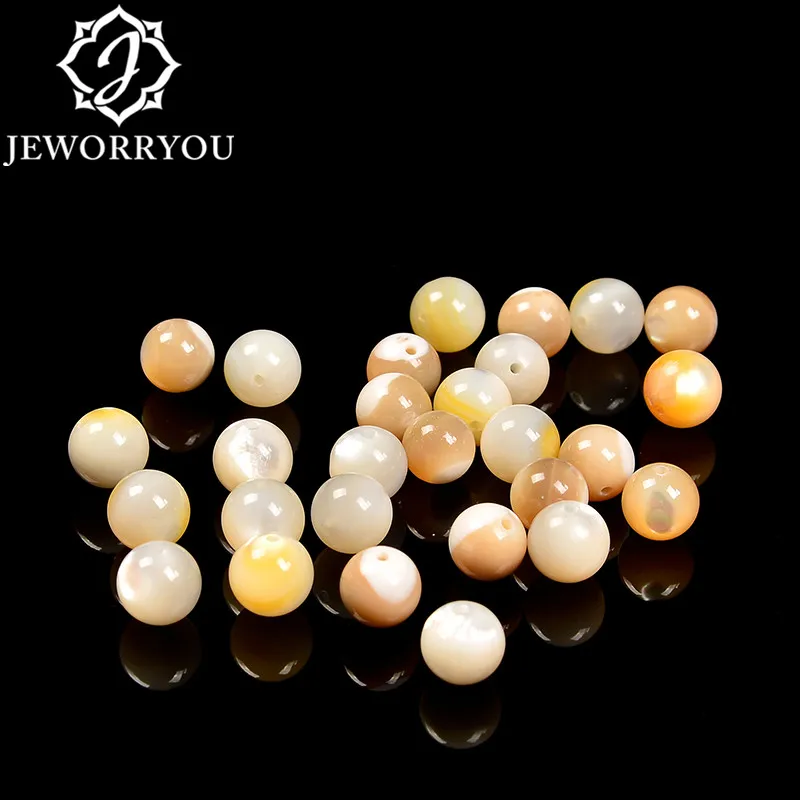 

4/5/6/7/8/9/10/11/12mm natural Beads for DIY Jewelry Making Round tridacna Loose Spacer Beads for Handmade Bracelets Necklace