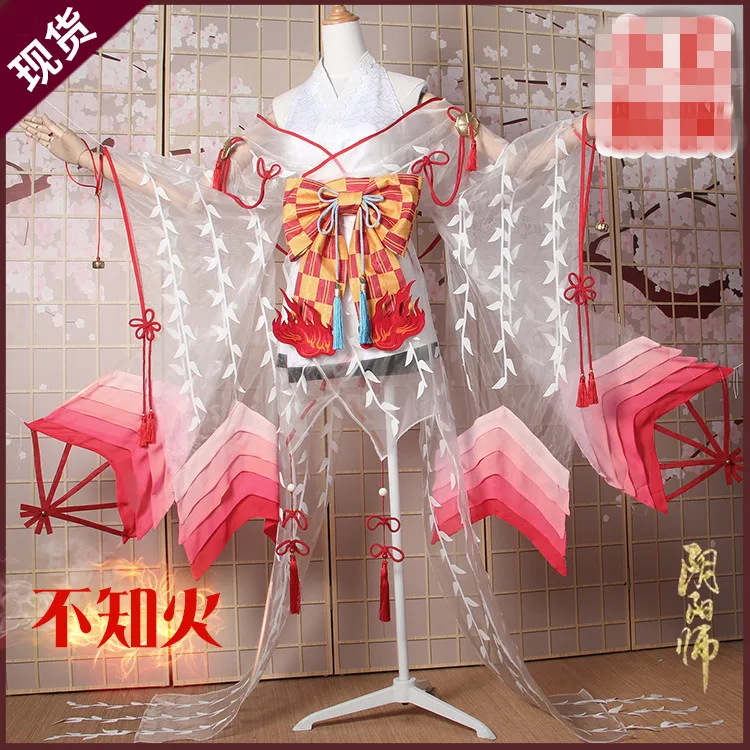 

2019 популярная игра Onmyoji SSR Shiranui Косплей великолепное кимоно сексуальный Хэллоуин Косплей Костюм B