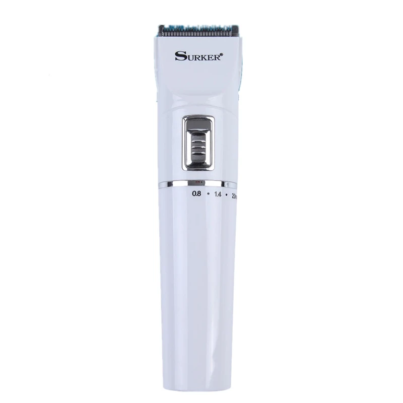 

Surker Electric Hair Clipper Brand Men Hair Trimmer Rechargerable Cordless White Barber Clippers Male Haircut Machine 6009