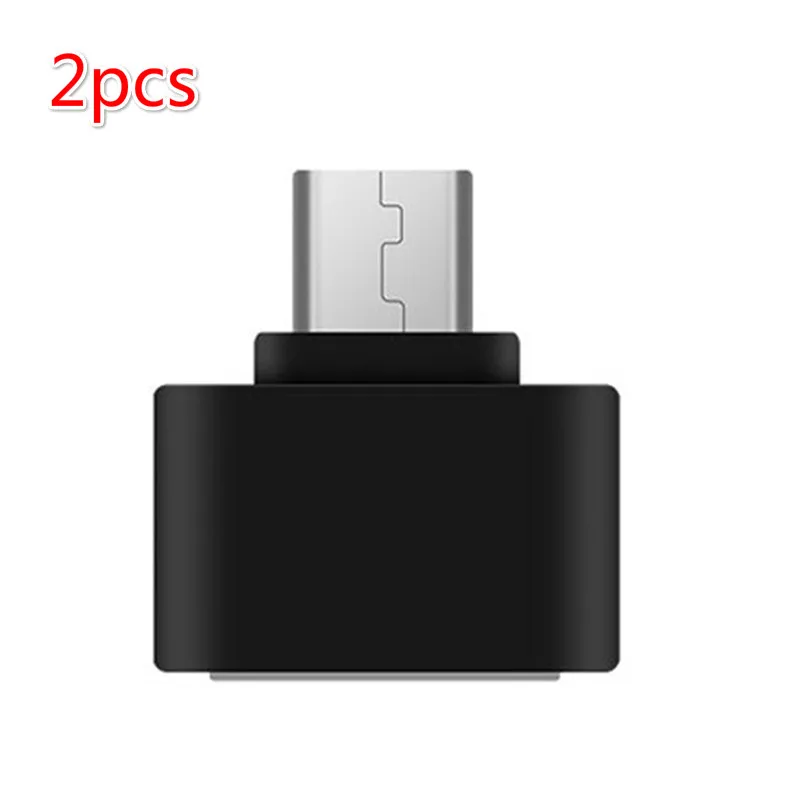 2pcs Горячая Распродажа 2 шт Мини OTG USB кабель OTG адаптер Micro USB конвертер USB для планшетных ПК Android - Цвет: 2pcs