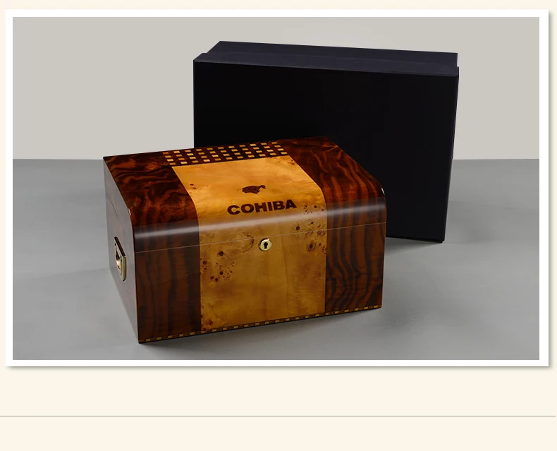 CIGARLOONG коробка для сигар деревянная сигара дисплей коробка humidor для сигар с ручкой увлажнитель для сигар HH-9002