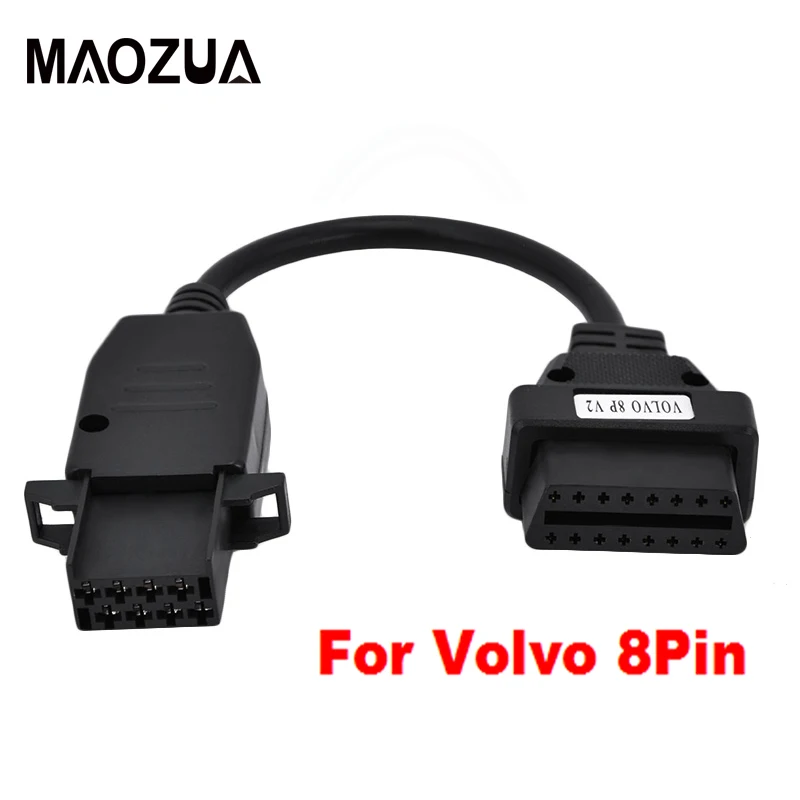 Maozua 10 шт. OBD2 кабель для Volvo 8Pin грузовик тяжелых Diagosis разъем OBD адаптер VOLVO 8 Pin|Кабели