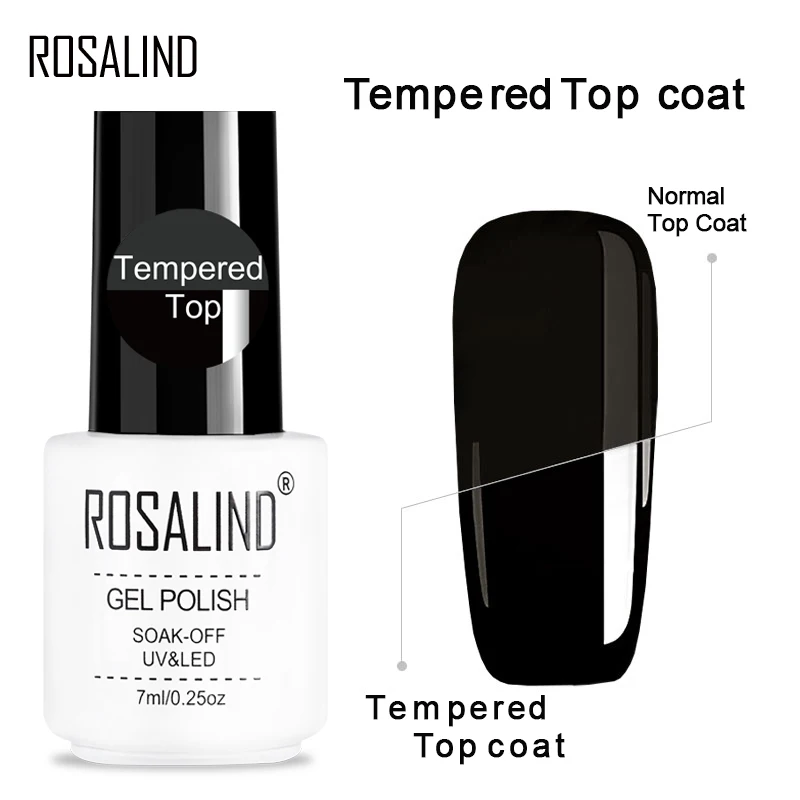 RCTTOP ROSALIND гель 1S 7 мл лазер Серебряный гель лак набор для наращивания ногтей УФ-гель для ногтей Дизайн Маникюр праймер для ногтей базовый топ - Цвет: RCTTOP