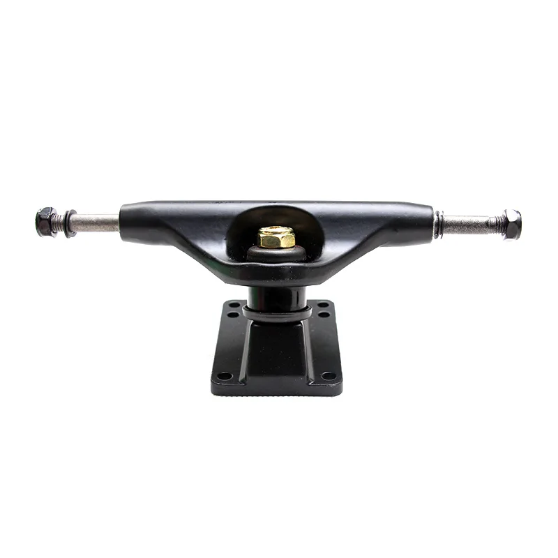 Pro skate truck 5&quot Hollow Skateboard Truck Longboard SHR95A Bushings 2PCS Matte Black Golden kingpin 3mm gasket 29mm bolts | Спорт и