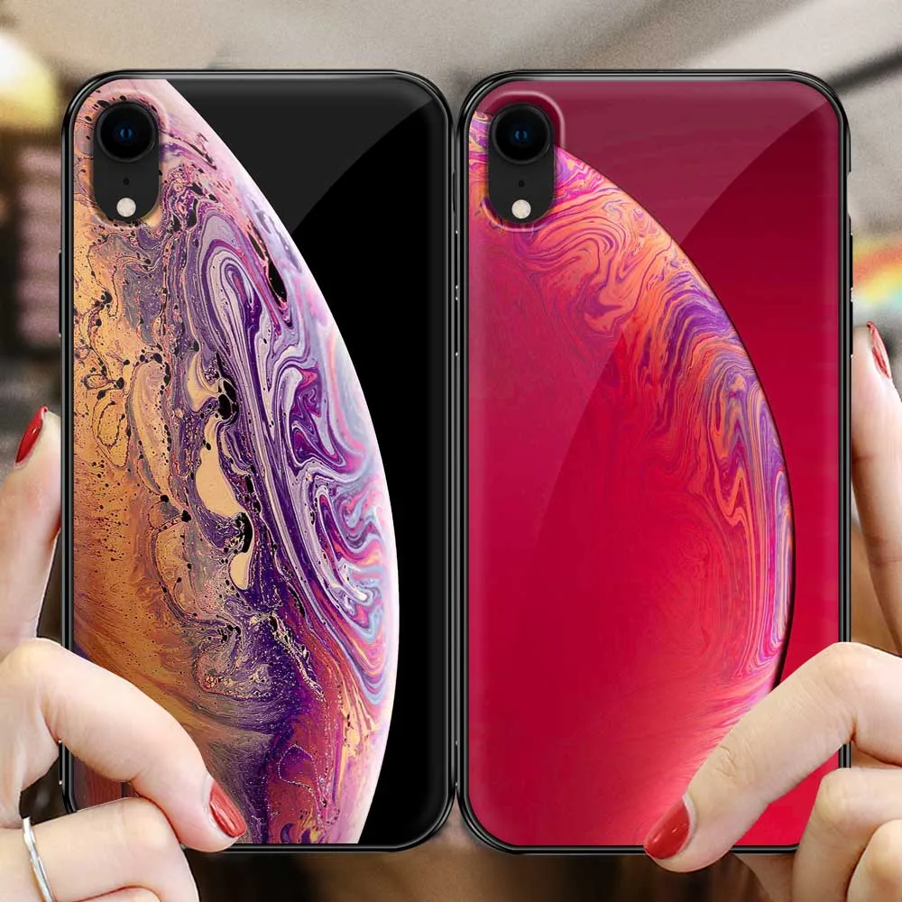 NYFundas для iphone XS MAX XR X 10 чехол силиконовый Звездный космический блестящий задняя