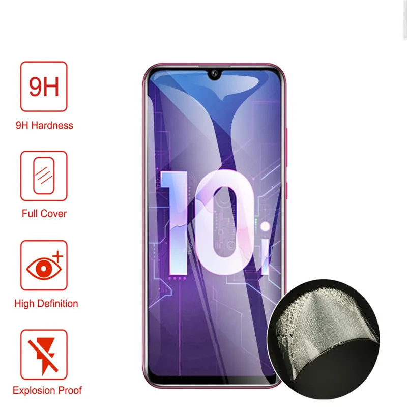 Закаленное стекло с полным покрытием для Huawei Honor 10i 20i i10 защитная пленка экрана 10