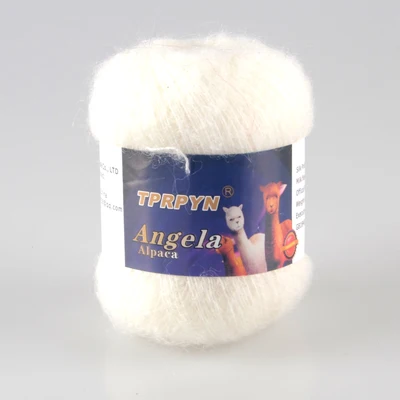 01 white TPRPYN 1 шт. = 42 г Мягкая мохеровая пряжа для ручного вязание крючком из шерсти пряжа для вязания норковая шерсть пряжа мохеровая шерсть для вязания - Цвет: 01 white
