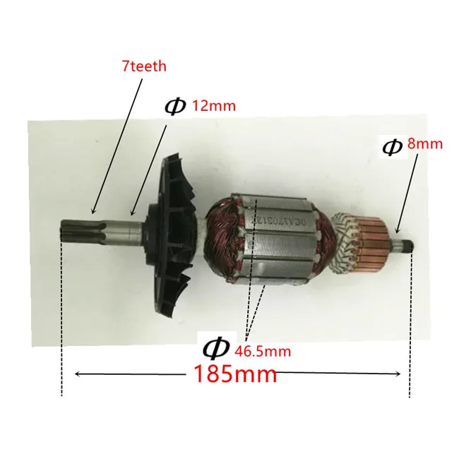 AC 220-240 В якорь ротор замена для BOSCH GBH5-38D GBH5-38X GBH5400 GBH500 GSH388 GSH500 арматура запчасти