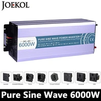 high powe 6000w pure sine wave inverterdc12v24v48v to ac110v220voff grid solar invertervoltage converter work with battery