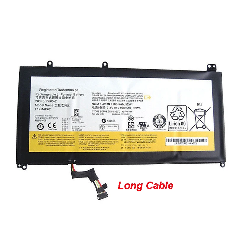 7XINbox 52Wh 7100mAh 7 4 V подлинный L12M4P62 L12L4P62 Baptop Аккумулятор для Lenovo IdeaPad U430 U530 U530-20289 Touch Series