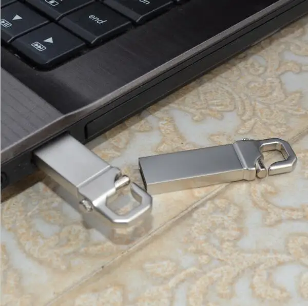 Водонепроницаемый USB флеш-накопитель 8 ГБ 16 32 64 нержавеющая сталь серебро мини