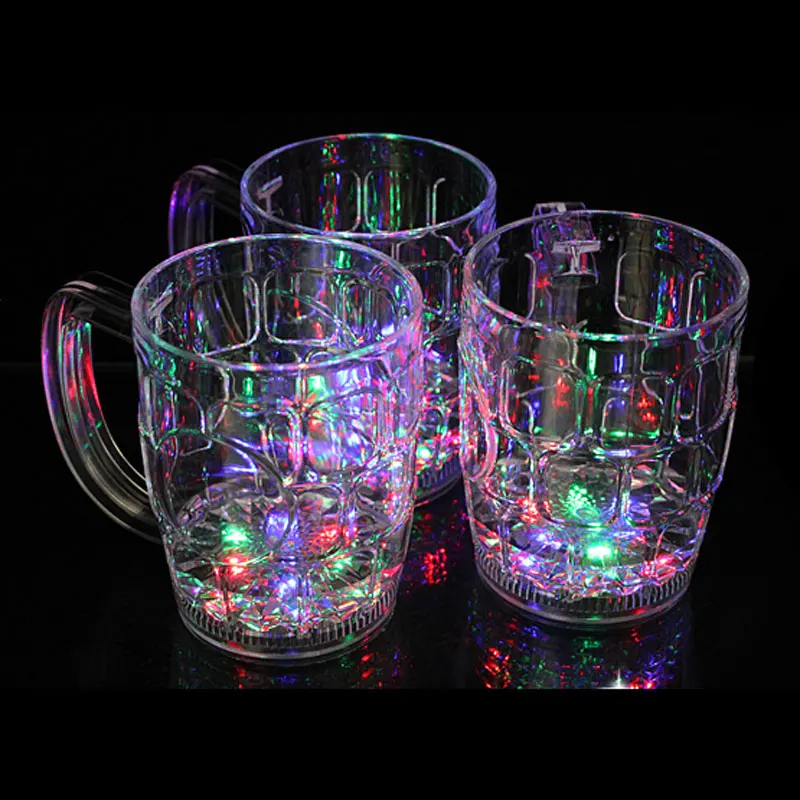 Разноцветная светодиодная пивная кружка бочка для напитков мигающий мерцающий