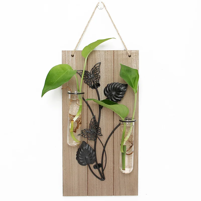 Домашний декор в европейском стиле деревянный настенное крепление для растений