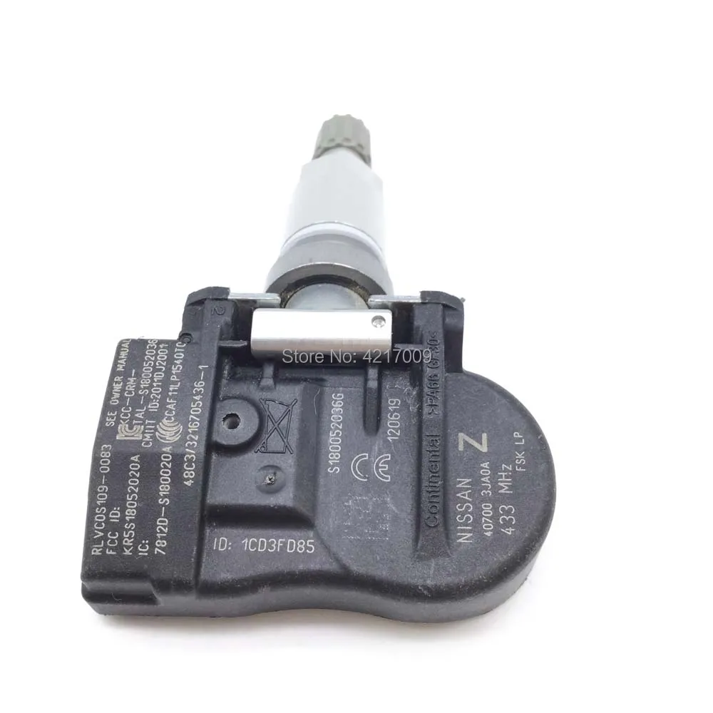 40700-3JA0A 407003JA0B TPMS датчик давления в шинах системы контроля 433 МГц для Nissan Infiniti 40700-3JA0B