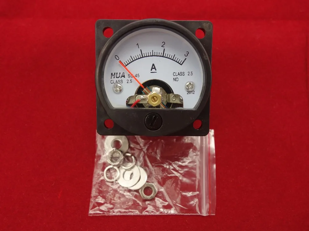 Аналоговый амперметр постоянного тока 0 3 А измеритель SO45 Диаметр резьбы: 45 мм|dia|dia