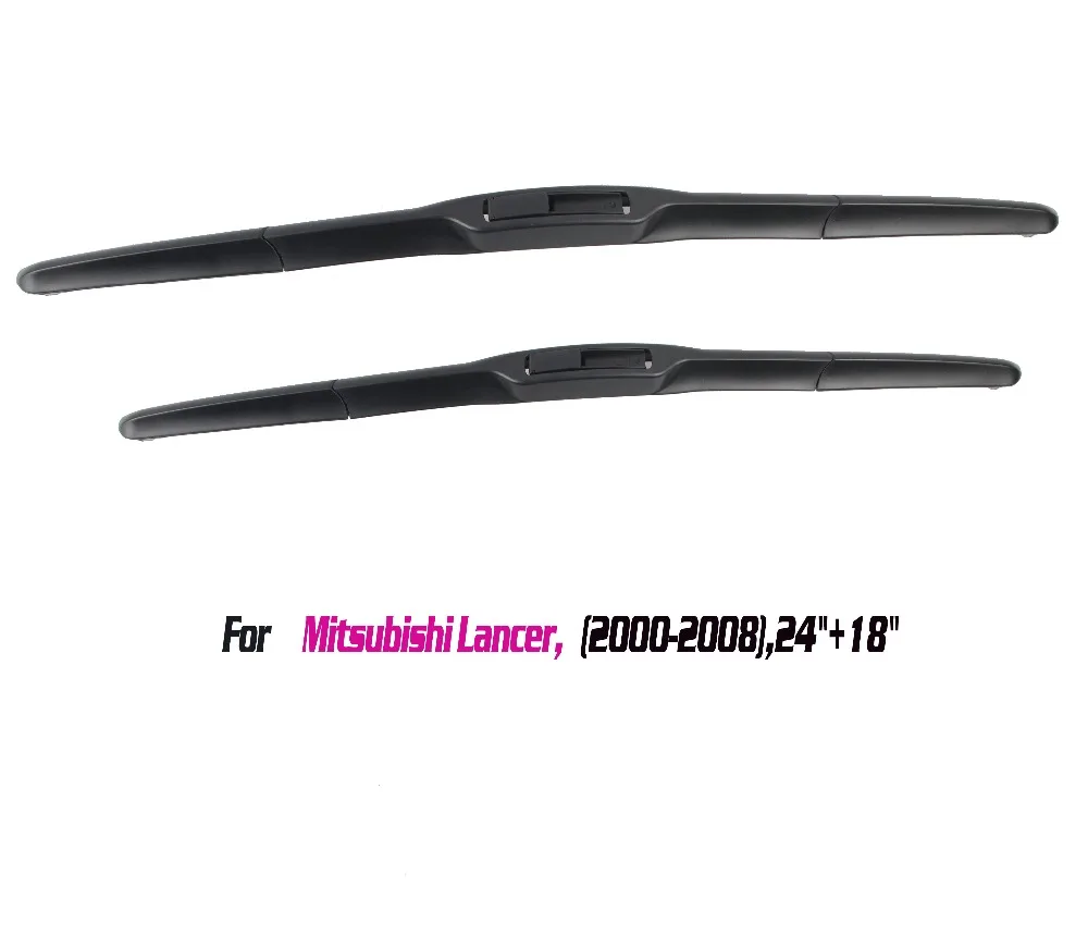 Toocene windshield wiper blades for Mitsubishi Lancer pair 24&quot+18&quot 2005-2008 car front windscreen auto accessories | Автомобили и