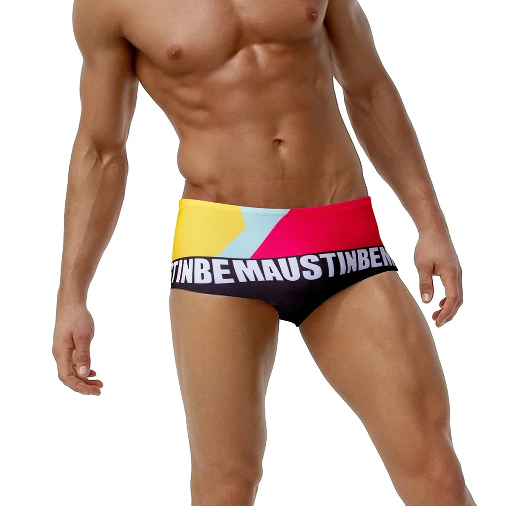 Мужские плавки SAGACE оранжевые бикини пляжная одежда нижнее белье для мужчин|Шорты