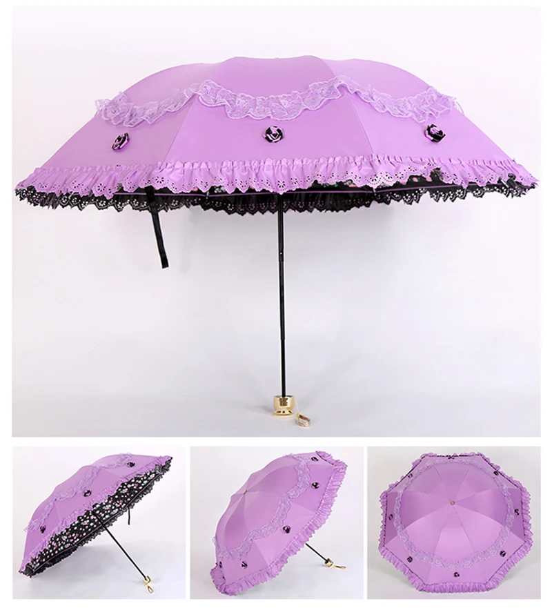Mi Umbrella, дождь, женские цветы, кружевные зонтики, дети, девочки, зонтик, прозрачный, Unbrella, корпорация, подарки, мужские части, двойной слой, защита от солнца, УФ