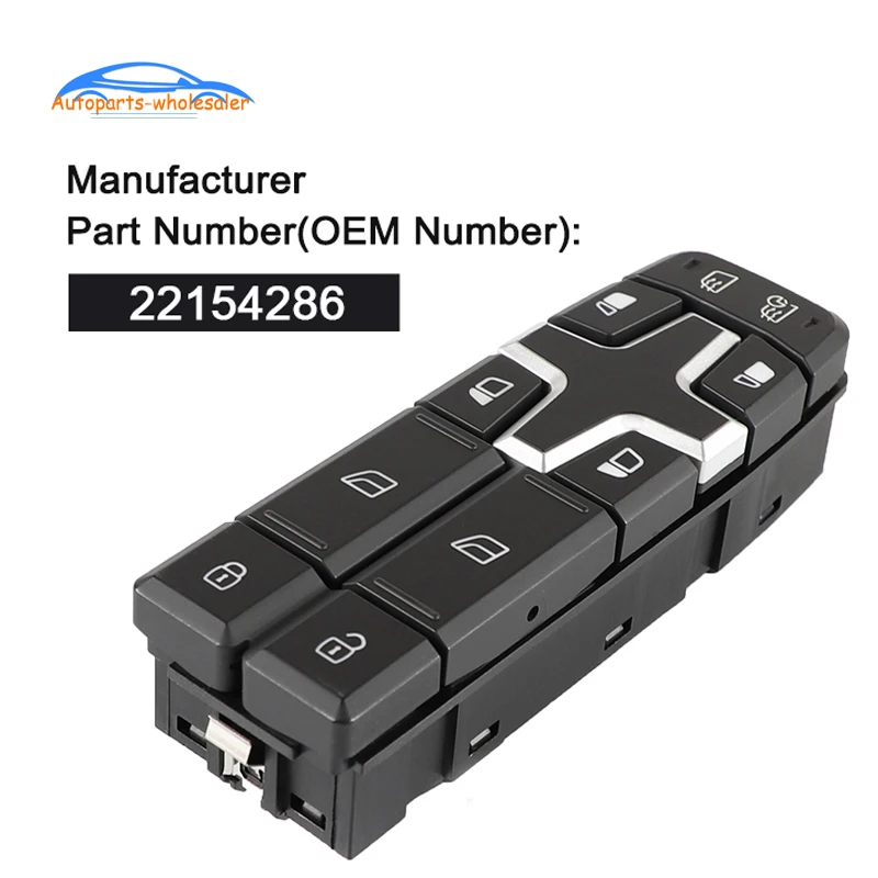 22154286 For Volvo Trucks FH FM Series New Front Left Electric Window Switch Car Auto Parts | Switches &amp Relays