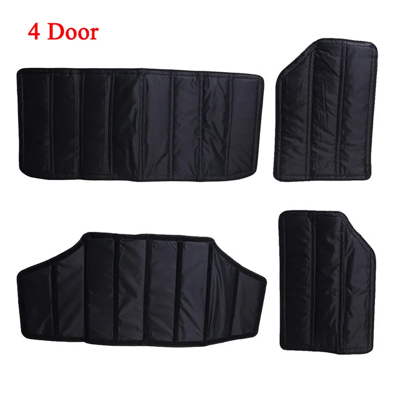 WISENGEAR 4 шт. Оксфорд жесткая крыша звук теплоизоляция комплект для Jeep JK Wrangler 2/4 двери 2011- жесткий верх, подавитель изоляции