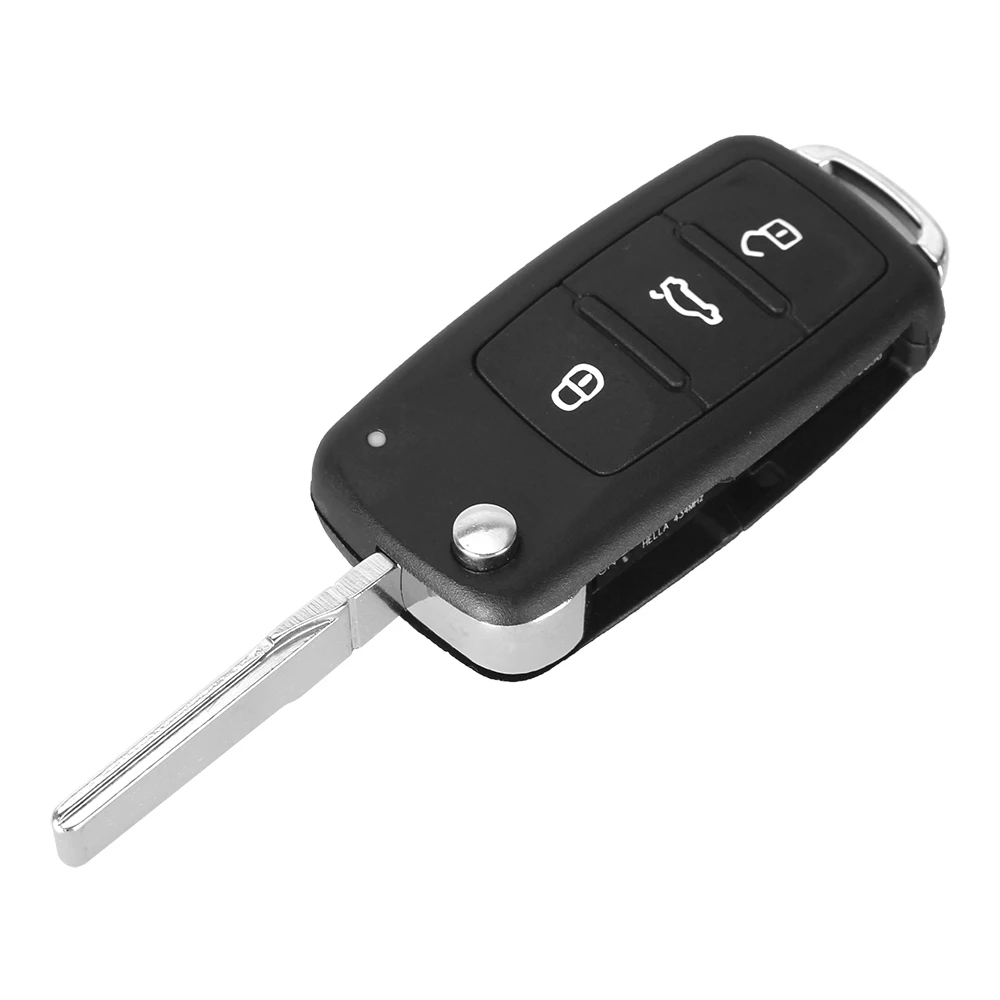 3 кнопочный флип брелок Dandkey дистанционный складной чехол для ключа VW VOLKSWAGEN Tiguan Golf