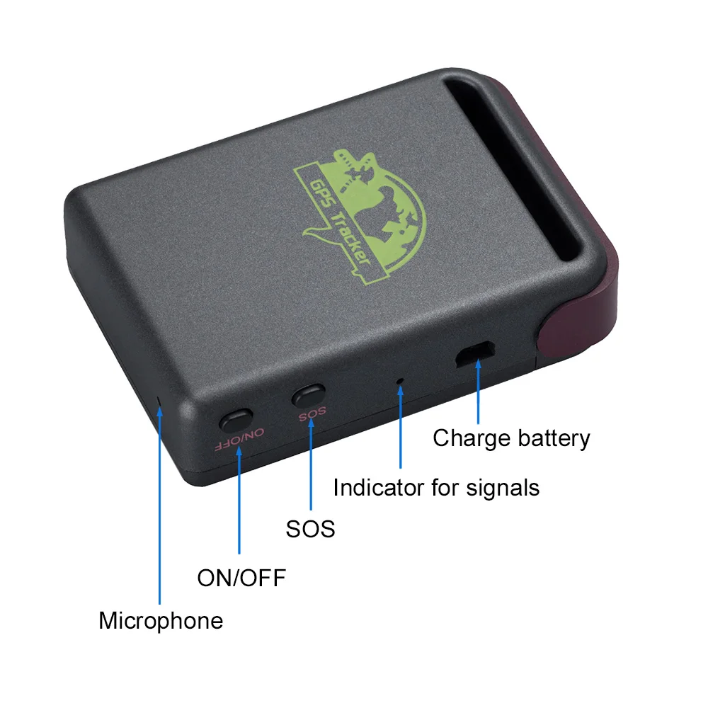 Автомобильный GPS GSM GPRS трекер TK102B устройство отслеживания в режиме реального