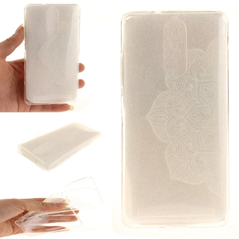 Ultra-thin Girl Pattern Painted Soft TPU Transparent Hollow Silicone Case For Lenovo K5 Note Campanula feather Phone Covers |
