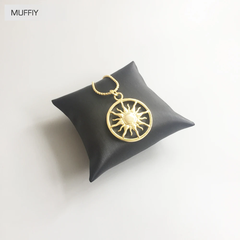 Золотое солнце кулон Европа Стиль необходимые вещи ювелирные изделия 2017 подарок