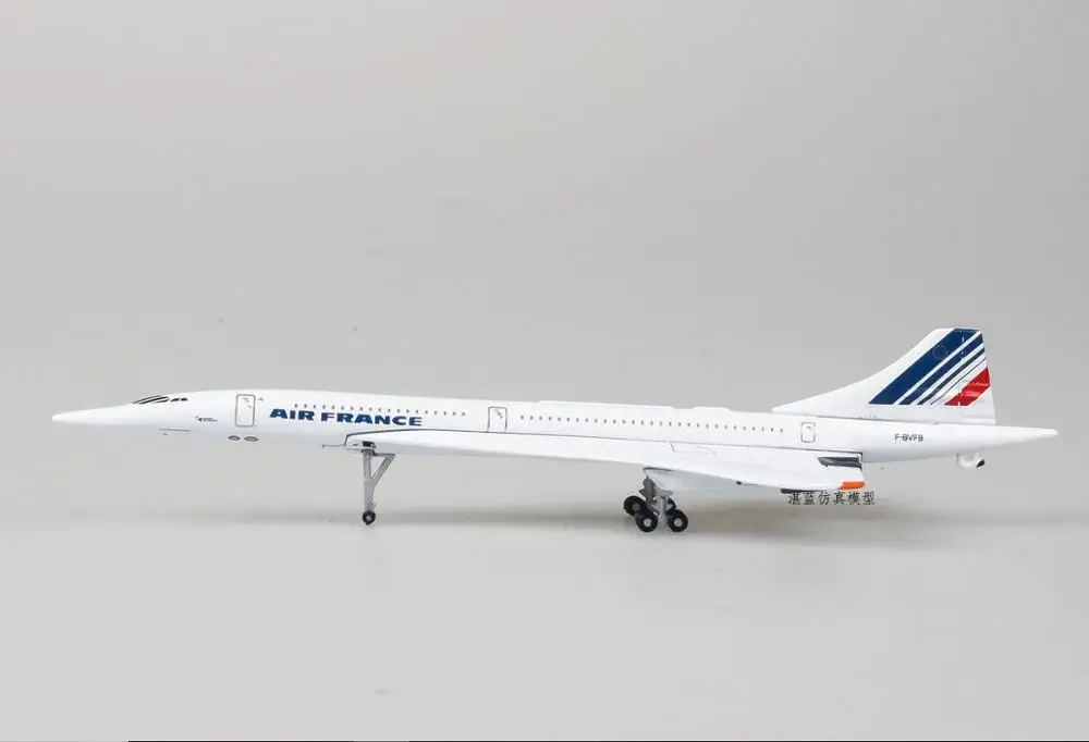 with Wheels 1:400 масштаб 16 см Concorde Air Франция модель самолета 1976-2003 литой под давлением самолет игрушка самолеты сверхзвуковой авиалайнер подарок коллекционный - Цвет: with Wheels
