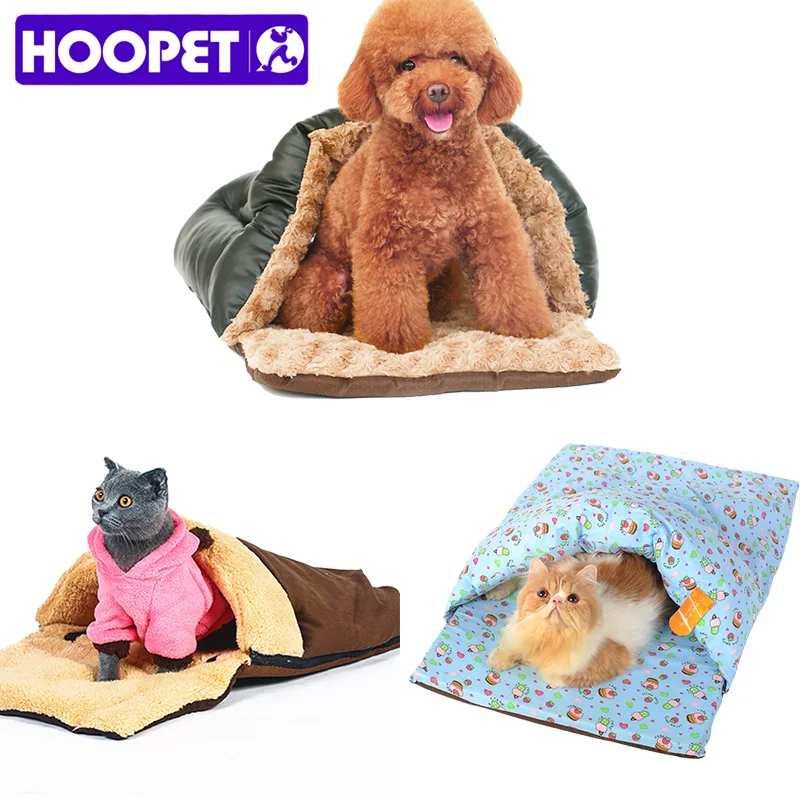 HOOPET Pet Dog Cat Warm Soft House Sleeping Bag Dual Slippers Nest Removable Washable|dog cat|sleeping bag slipperspet slippers |