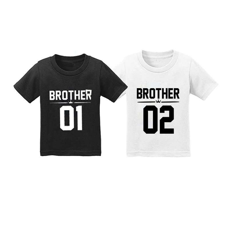 Одинаковые комплекты для семьи с надписью Big Sister and Brother Комбинезон маленьких