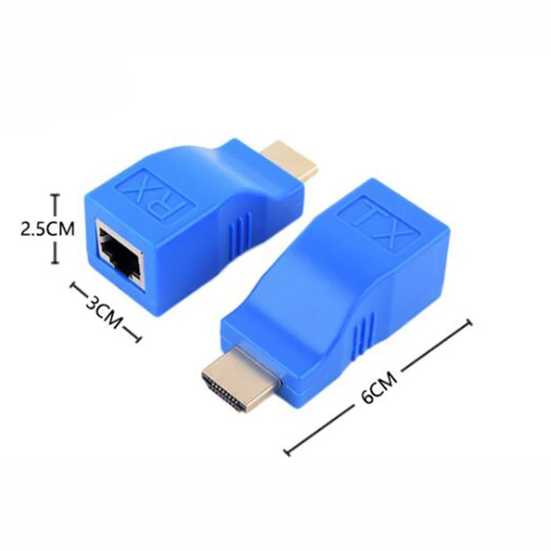Baolyda HDMI удлинитель 30 м Сетевой передатчик и приемник адаптер V1.4 RJ45 CAT5E CAT6 Ethernet LAN