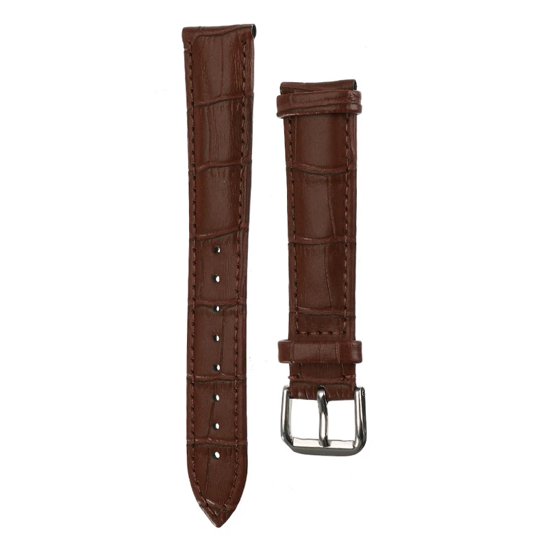Ремешок для часов из натуральной кожи коричневый светильник 14 16 18 20 мм|Ремешки