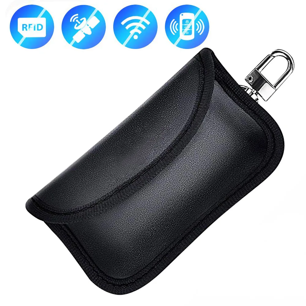 

1Pcs Mini Waterproof Car Key Case For Car Key Signal Blocker Small Keychain Keyless Protection Anti Water RFID Car Key Fobs Case