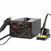 852d 2 in 1 digital display diaphragm pump rework soldering station hot air gun with solder iron