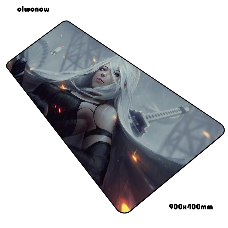 size900x400x2mm Nier коврик для мыши геймер ноутбук 90x40 см notbook коврик для мыши игровой коврик для мыши подарок для мальчика коврик для мыши ПК стол коврик для мыши - Цвет: size900x400x2mm