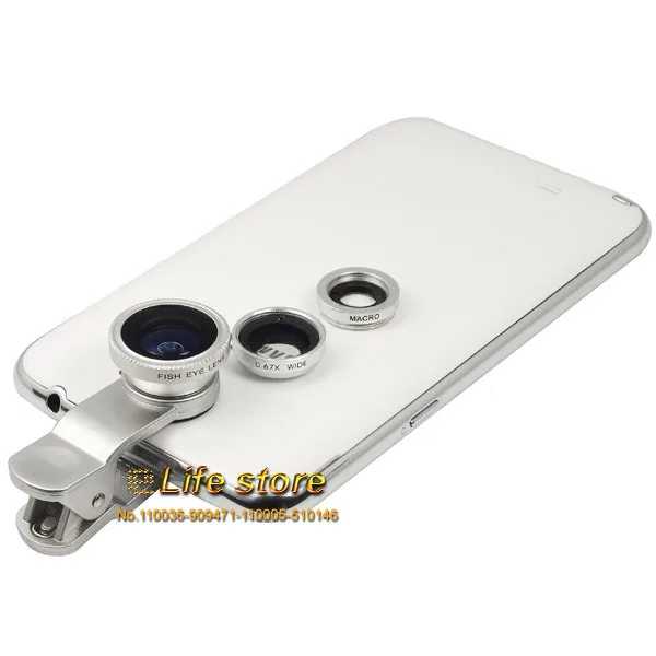 Универсальный телефон лен 3 в 1 клип широкий угол микро рыбий глаз для Xperia C S39H C2305 Z1