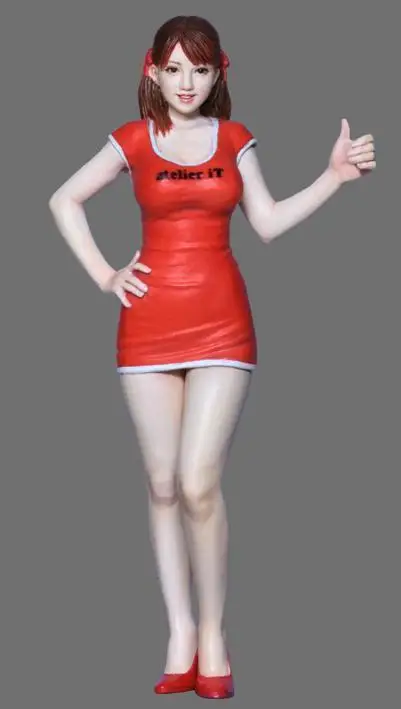 1:24 полимерная фигурка миниатюрный гоночный набор для гаража девочек|garage kit|resin