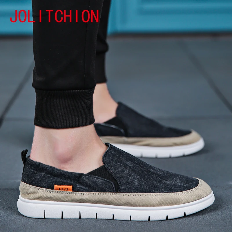 

Hot Men Casual Shoes Denim Canvas Shoes Slip on Men Shoes Casual Driving Shoe Zapatos Hombre Loafers for Adult Chaussures Hommes